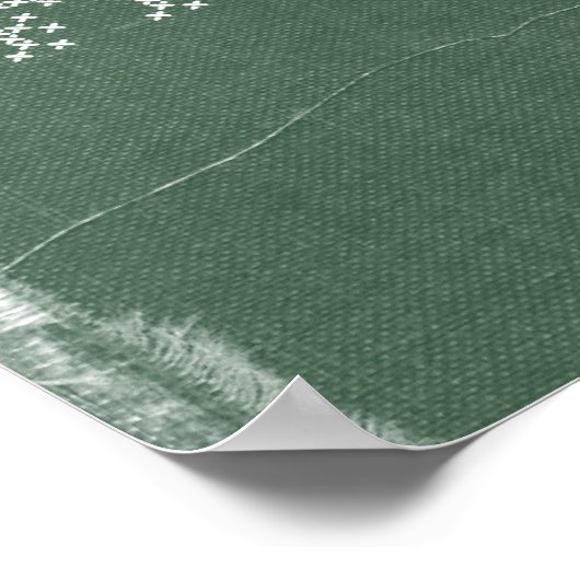 グリーンデニムのフィットネス規律ポスター ポスター (角)