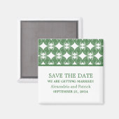 グリーンデモダンコ日付磁石の保存 マグネット (正面/裏面)