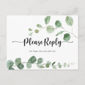 グリーンデライトユーカリプタスメニューチョイスRSVP ポストカード (正面)
