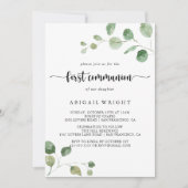 グリーンデライトユーカリプトゥスファースト 招待状 (正面)