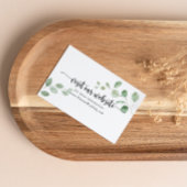 グリーンデライトユーカリ結婚のウェブサイト エンクロージャーカード