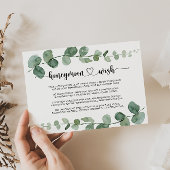 グリーンデライト ユーカリ ハニームーンメッセージ エンクロージャーカード