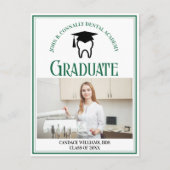 グリーンデンタルスクールフォトカスタム卒業式 案内ポストカード (正面)