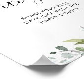 グリーンデートの夜のアイデア。デートジャーのブライダルゲーム ポスター (角)