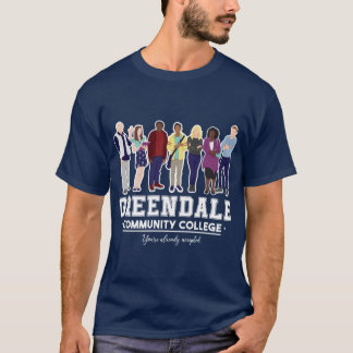 グリーンデール・コミュニティ・カレッジのレトロなデザイン Tシャツ