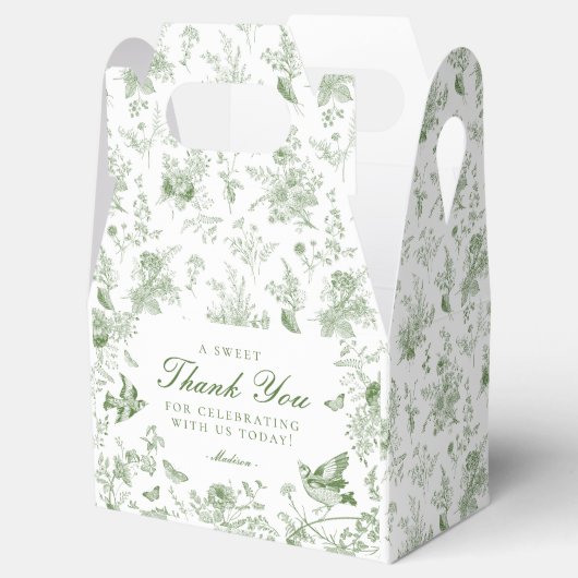 グリーントイレデジュイフローラデザートカフェボックス フェイバーボックス (オープン)