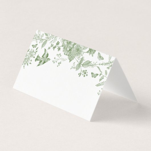 グリーントイレデジュイフローラ座席表テーブルデコール (正面)