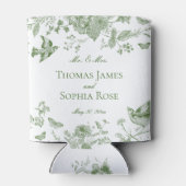 グリーントイレデジュイヴィンテージフローラ結婚式の引き出物 缶クーラー (裏面)