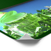 グリーントップハット&グリーンビール –  ポスター (角)