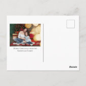 グリーントナカイのクリスマスフォトシーズンかわいい ポストカード (裏面)