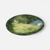 グリーントピアリーハート ペーパープレート (アングル)