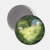 グリーントピアリーハート マグネット (正面/裏面)