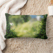 グリーントピアリーハート ランバークッション (ブランケット)