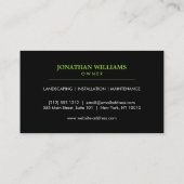 グリーントピアリープラントII造園名刺 名刺 (裏面)