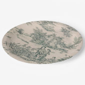 グリーントフランスのイルキャンバス紙プレート ペーパープレート (アングル)