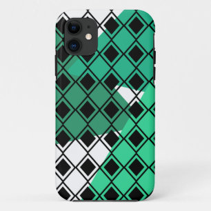 グリーントライアングルハーレクイン iPhone 11 ケース