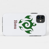 グリーントライバルハワイアンシータートルケースメイトiPhone Case-Mate iPhoneケース (裏面(横))