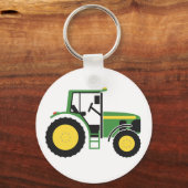グリーントラクタキーリング キーホルダー (正面)