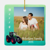 グリーントラクタメタルオーナメント セラミックオーナメント (裏面)