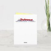 グリーントラクターありがとうご注意 サンキューカード (裏面)