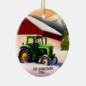 グリーントラクターとレッドバーン セラミックオーナメント (右)