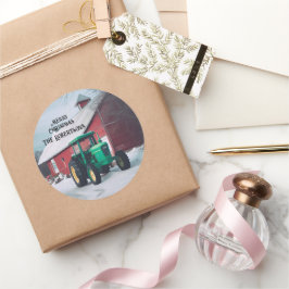 グリーントラクターとレッドバーン ラウンドシール