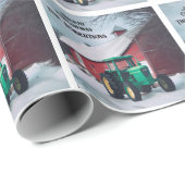 グリーントラクターとレッドバーン ラッピングペーパー (ロールコーナー)