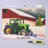 グリーントラクターとレッドバーン 薄葉紙 (クラフト)