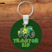 グリーントラクターキッド キーホルダー (正面)