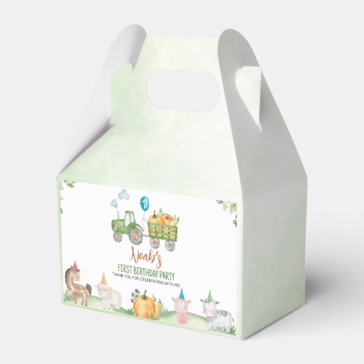 グリーントラクターファーム動物誕生日ビーフボックス フェイバーボックス (裏面サイド)