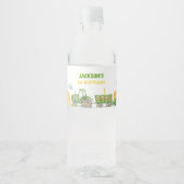 グリーントラクターファーム誕生日ウォーターボトルラベル ペットボトルラベル (正面)