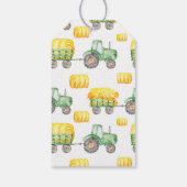 グリーントラクターファーム誕生日ギフトラベル ギフトタグ (裏面)