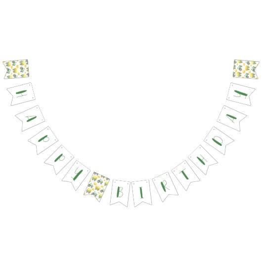グリーントラクターファーム誕生日バンティンバナー バンティングフラッグ (全)
