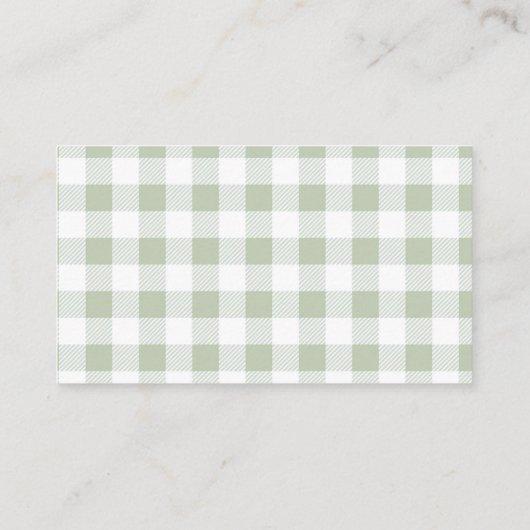 グリーントラクターランチファームオムツラッフルウォーター色 エンクロージャーカード (裏面)