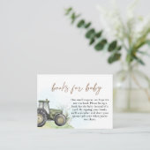 グリーントラクターランチファームブックスベビー水彩用 エンクロージャーカード (スタンド正面)