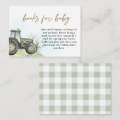 グリーントラクターランチファームブックスベビー水彩用 エンクロージャーカード (正面/裏面)