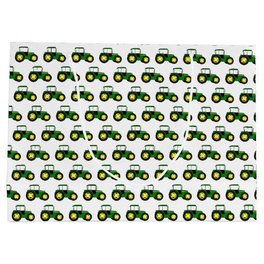 グリーントラクター大抱き枕 ラージペーパーバッグ (裏面)