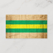 グリーントラクター赤ちゃんシャワーおむつラッフルチケット エンクロージャーカード (裏面)