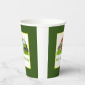 グリーントラクター | ファームテーマバースデーパーティーデコール 紙コップ (右)