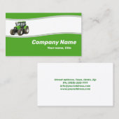 グリーントラクター – 農場供給業者名刺 名刺 (正面/裏面)
