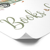 グリーントラックカボチャの本とギフトベビーシャワー ポスター (角)