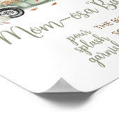 グリーントラックパンプキンママosaバーベビーシャワー ポスター (角)