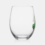 グリーントラック春ブーケステレスワイングラス ステムなしワイングラス