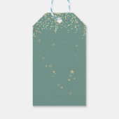 グリーントラック松の木クリスマス、ハッピーホリデー ギフトタグ (裏面)