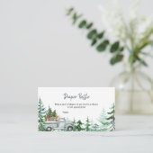 グリーントラック ウィンター ワンダーランド おむつくじ エンクロージャーカード (スタンド正面)