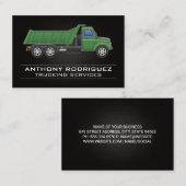 グリーントラック | ドライバ | ロジスティクスビジネスカード 名刺 (正面/裏面)