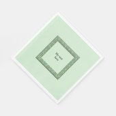 グリーントランクイリティテンプレート スタンダードランチョンナプキン (角)