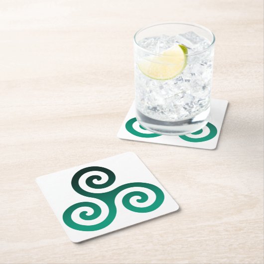 グリーントリスケレ スクエアペーパーコースター (インサイチュ)