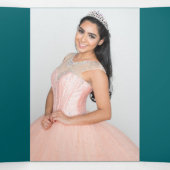 グリーントリフォールドフローラキンセアニェラ招待状 三つ折り招待状 (内部中)