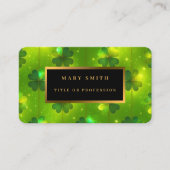 グリーントレンディーセントパトリックのデイクローバーコレクション 名刺 (正面)